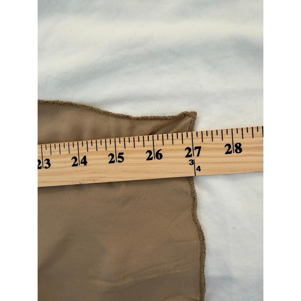 Andzela Italy 4Piece Set Duster Palazzo Pants Bandeau Headwrap Tan Viscose NEW M - Picture 10 of 11
